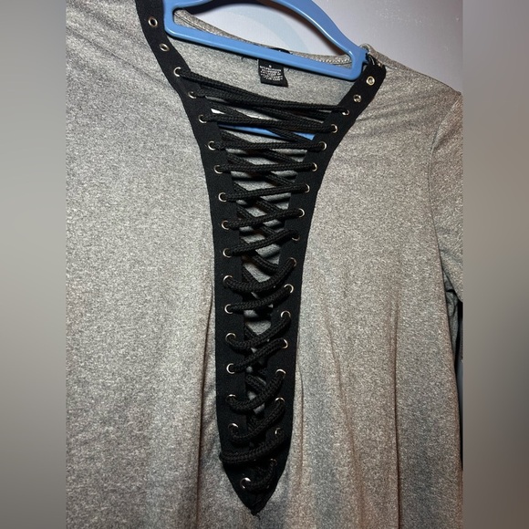 Rue 21 lace up top, small - Picture 3 of 5
